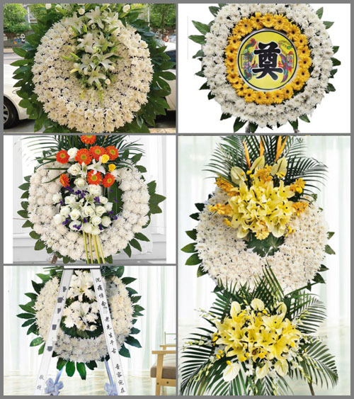 广东广州市从化区良口镇溪头村花圈速递